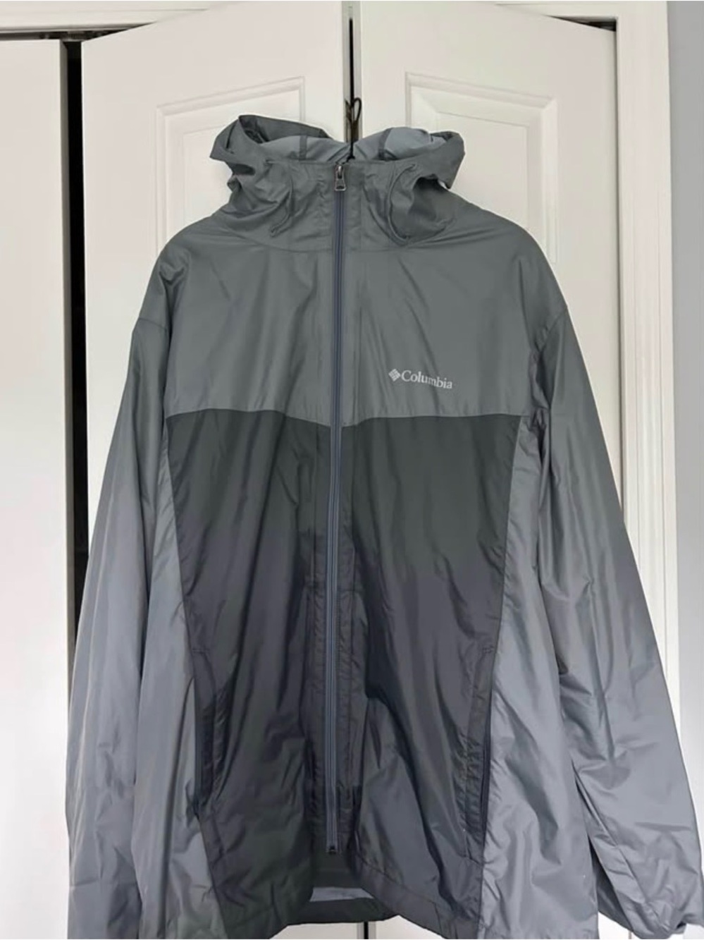 Columbia Men's Two-Tone Gray Hooded Interchangeable Jacekt size XLL $50